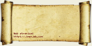 Jovana Aničić vizit kartica